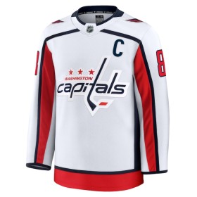 Dresovi Washington Capitals 2024-25 Fanatics Premium Alexander Ovechkin Gostujući Bijela - Muške